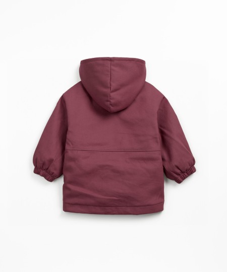 Twill parka in organic cotton and cotton