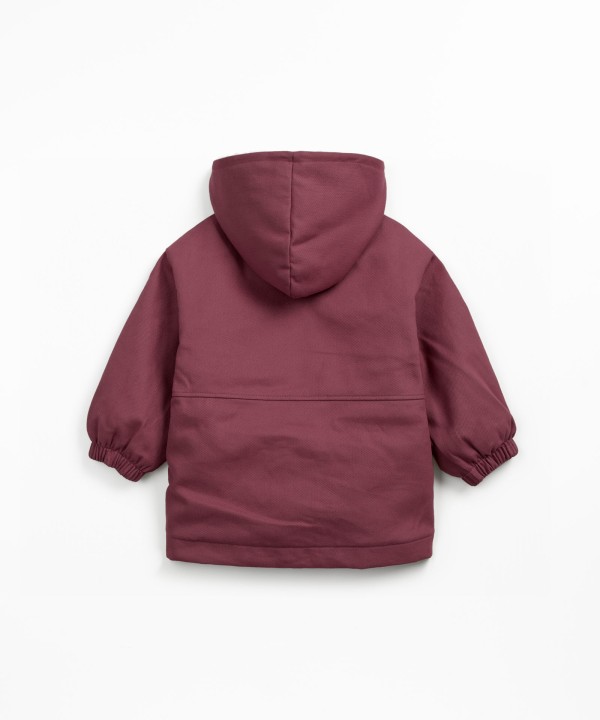 Twill parka in organic cotton and cotton