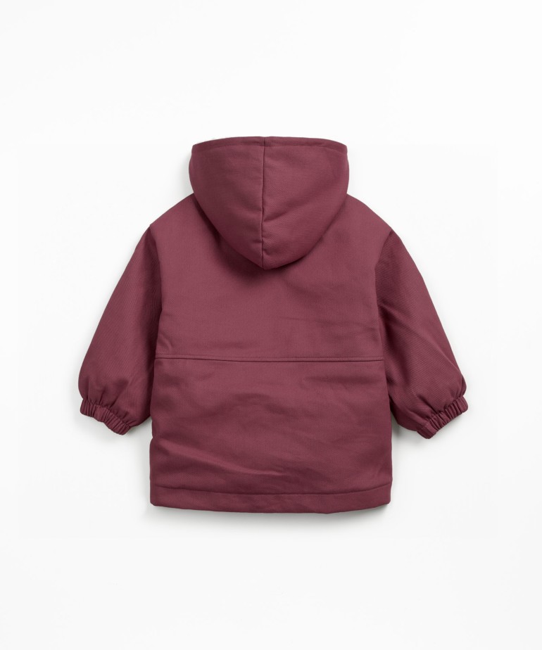 Twill parka in organic cotton and cotton