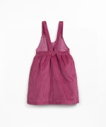 Corduroy dress with coconut buttons