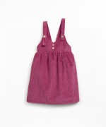 Corduroy dress with coconut buttons
