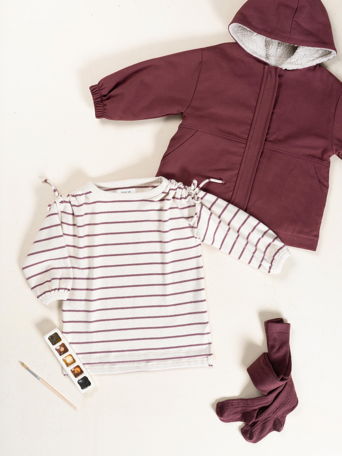 Vestito con interno garzato