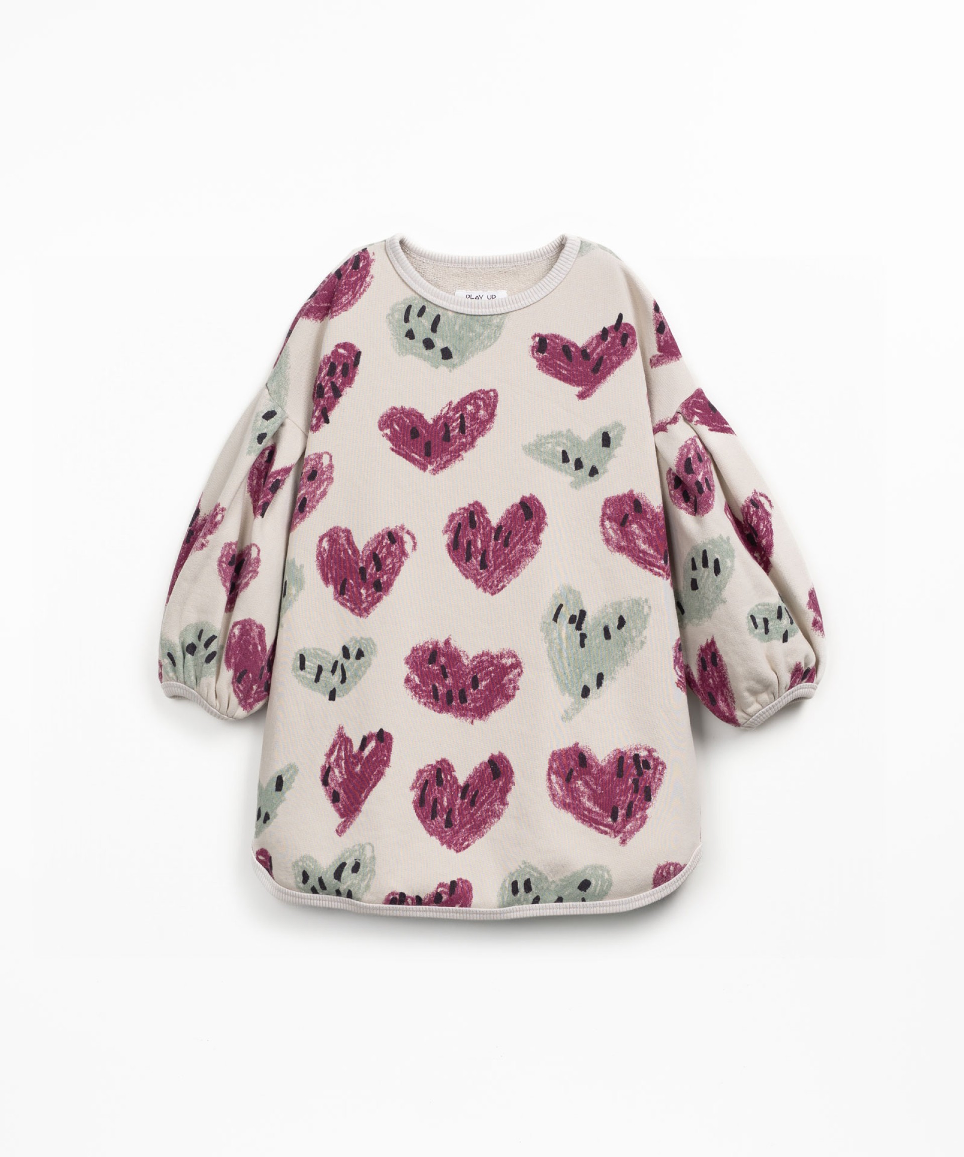 Dress with heart print