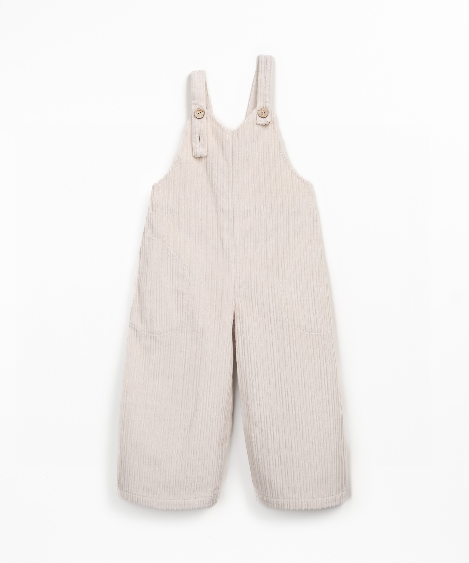 Corduroy dungarees with pockets