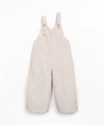 Corduroy dungarees with pockets