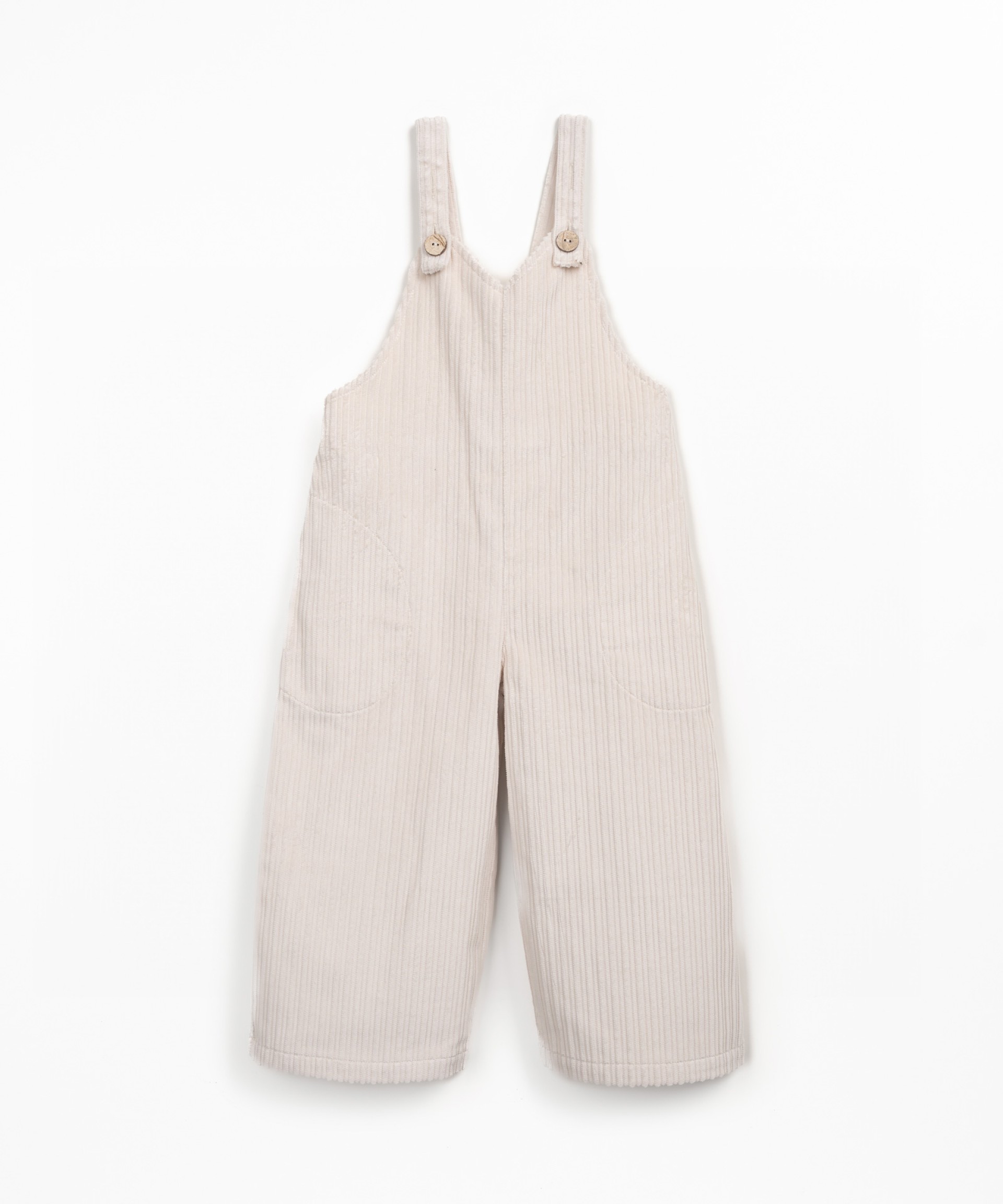 Corduroy dungarees with pockets