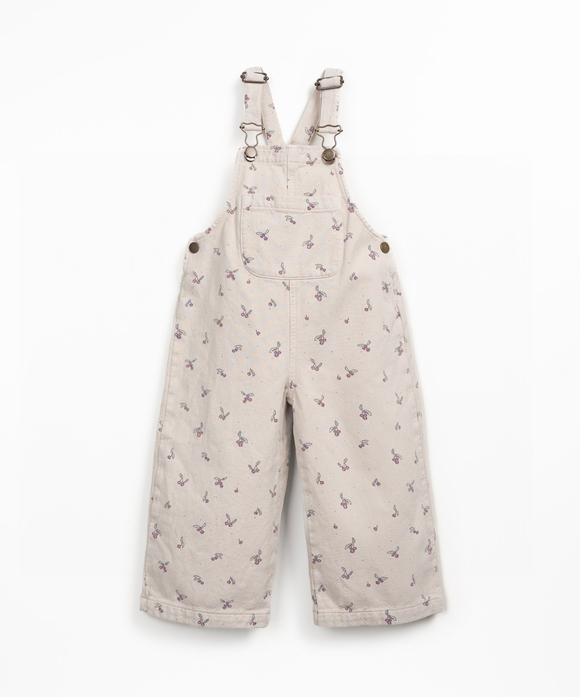Dungarees with strawberry tree print