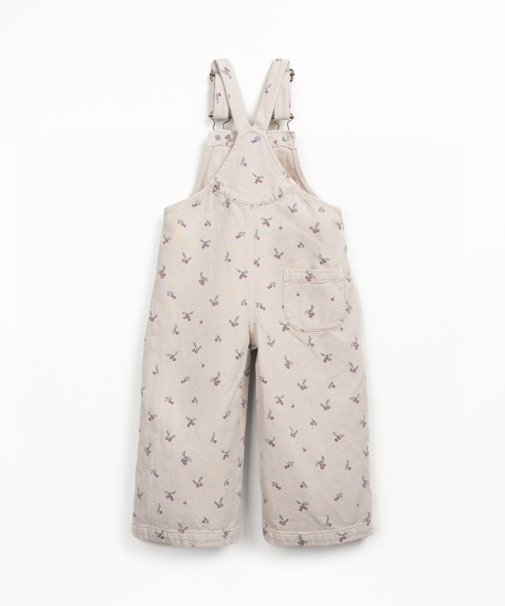 Dungarees with strawberry tree print