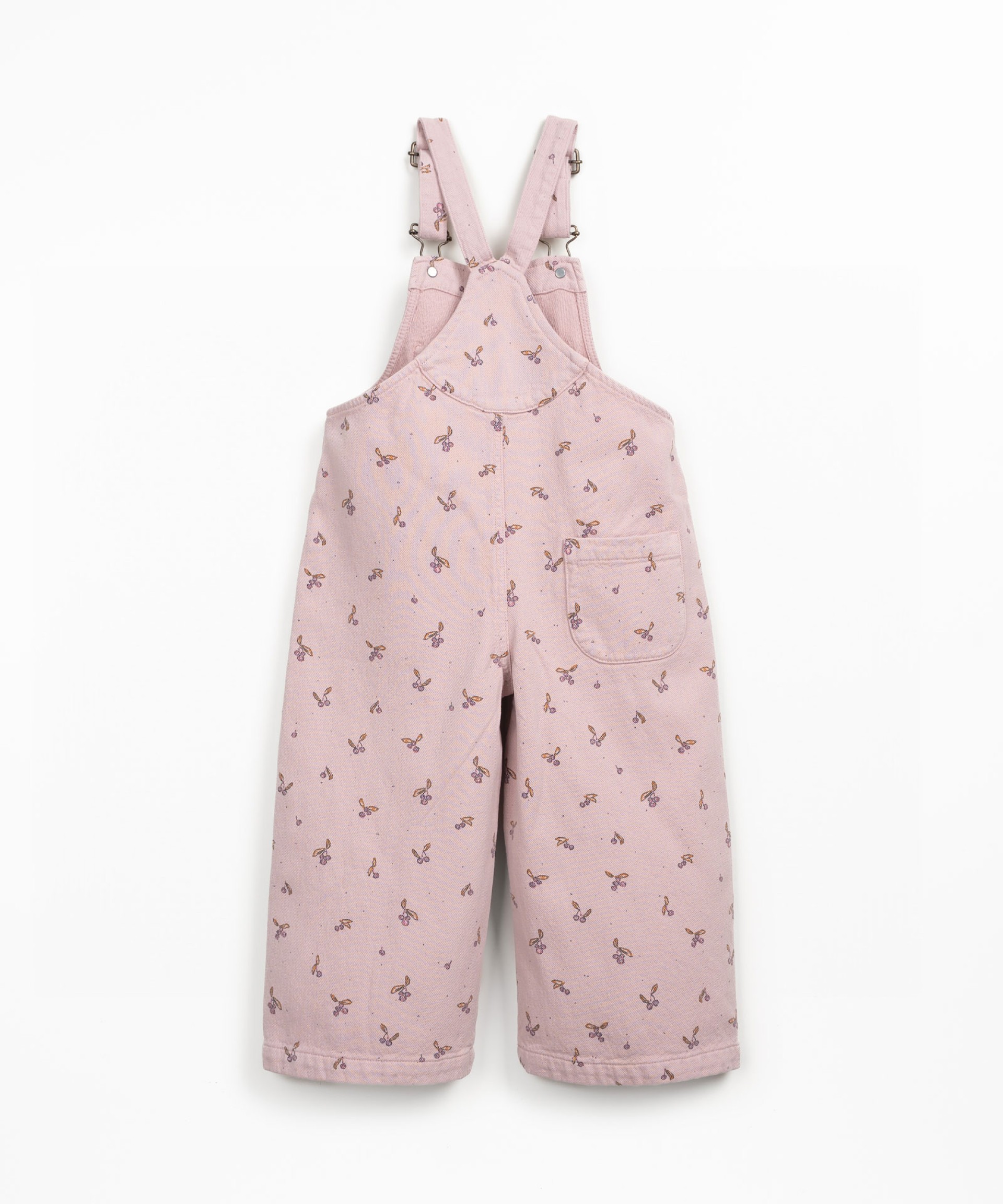 Dungarees with strawberry tree print
