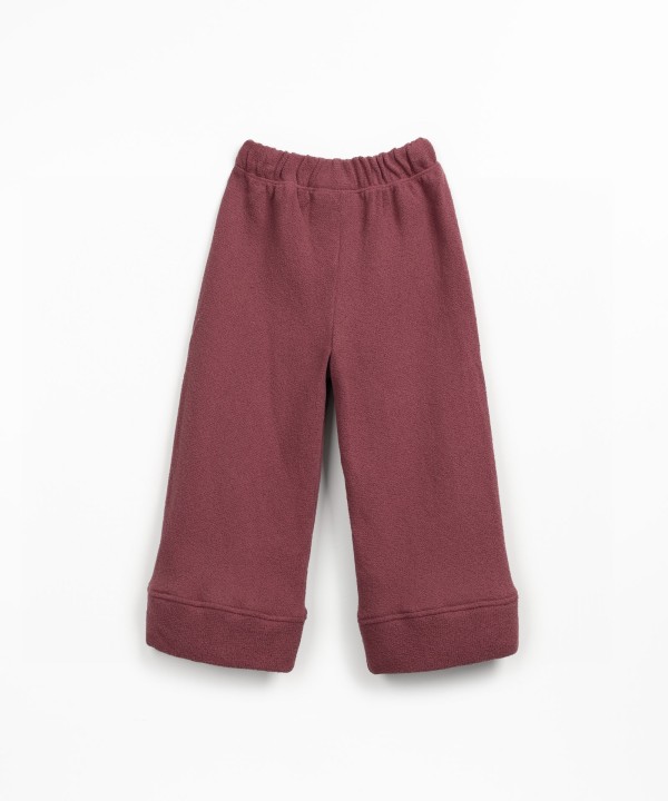 Pantalon en maille avec m�lange de fibres