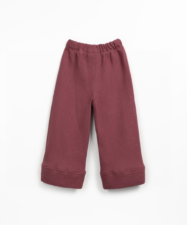 Jersey trousers in fibre blend