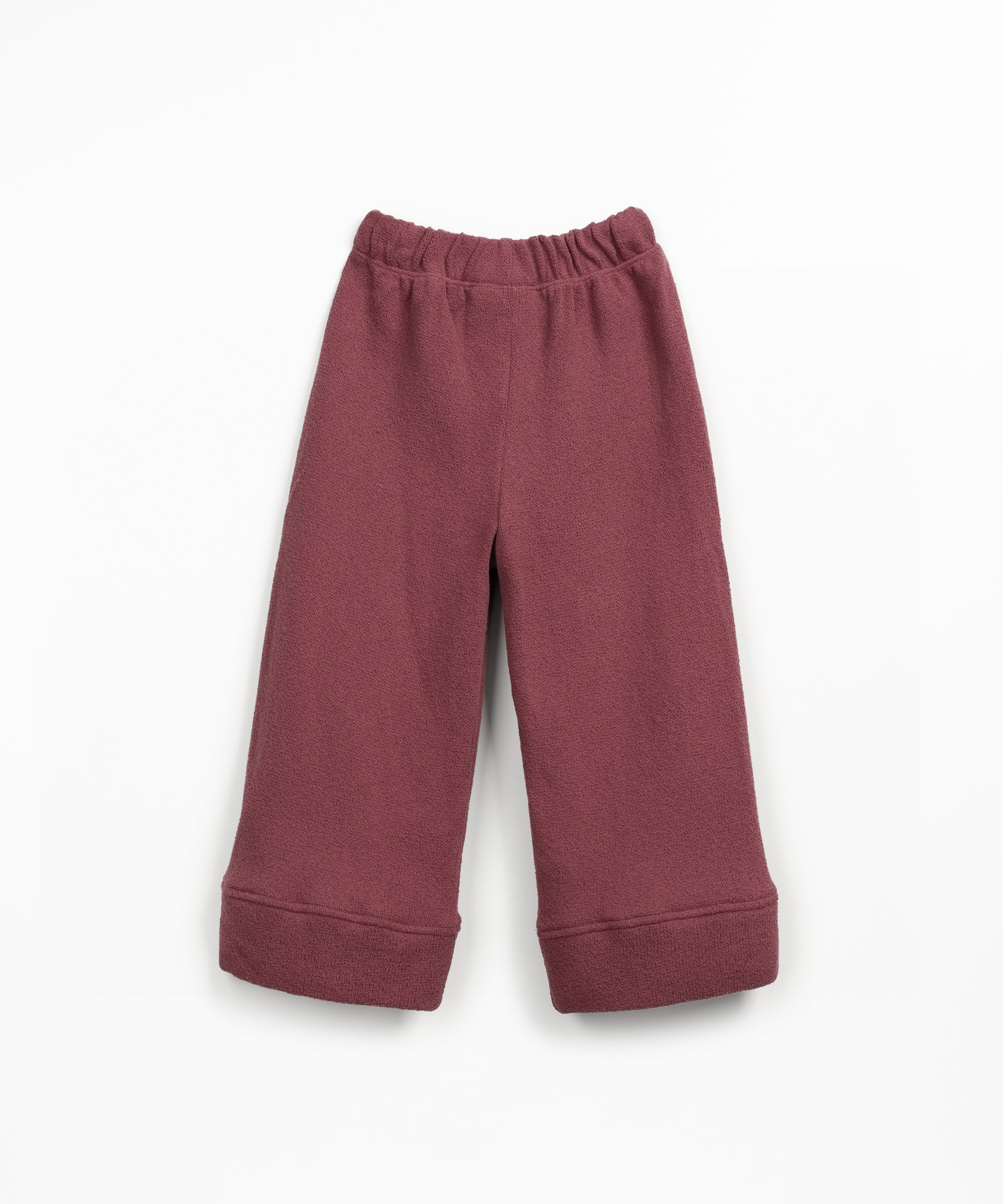 Calça de malha com mistura de fibras