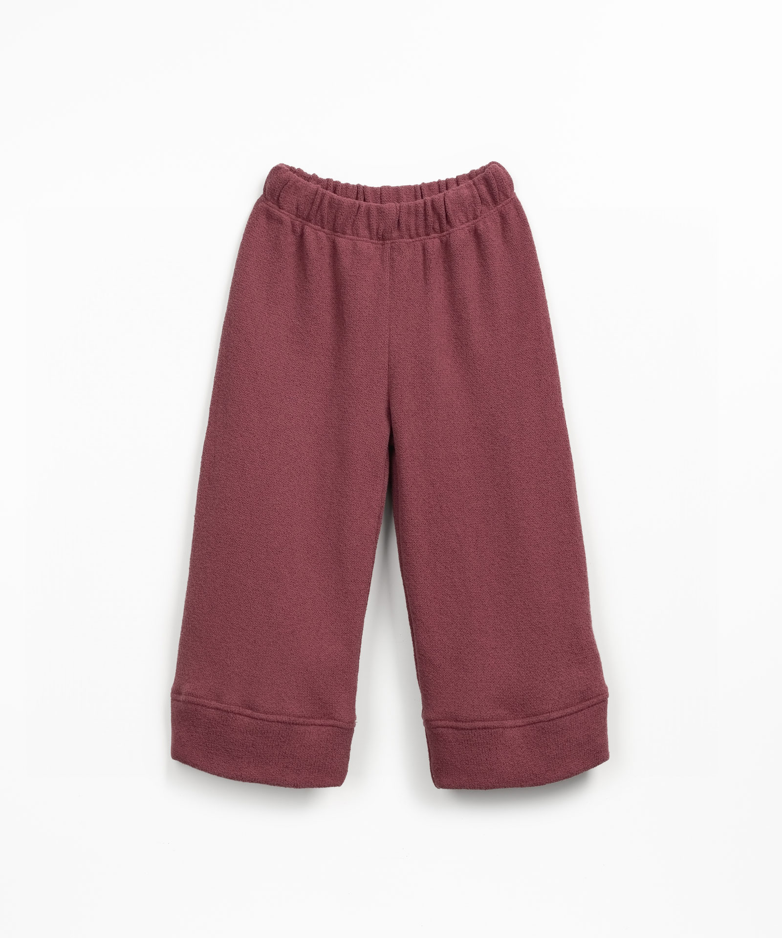 Calça de malha com mistura de fibras