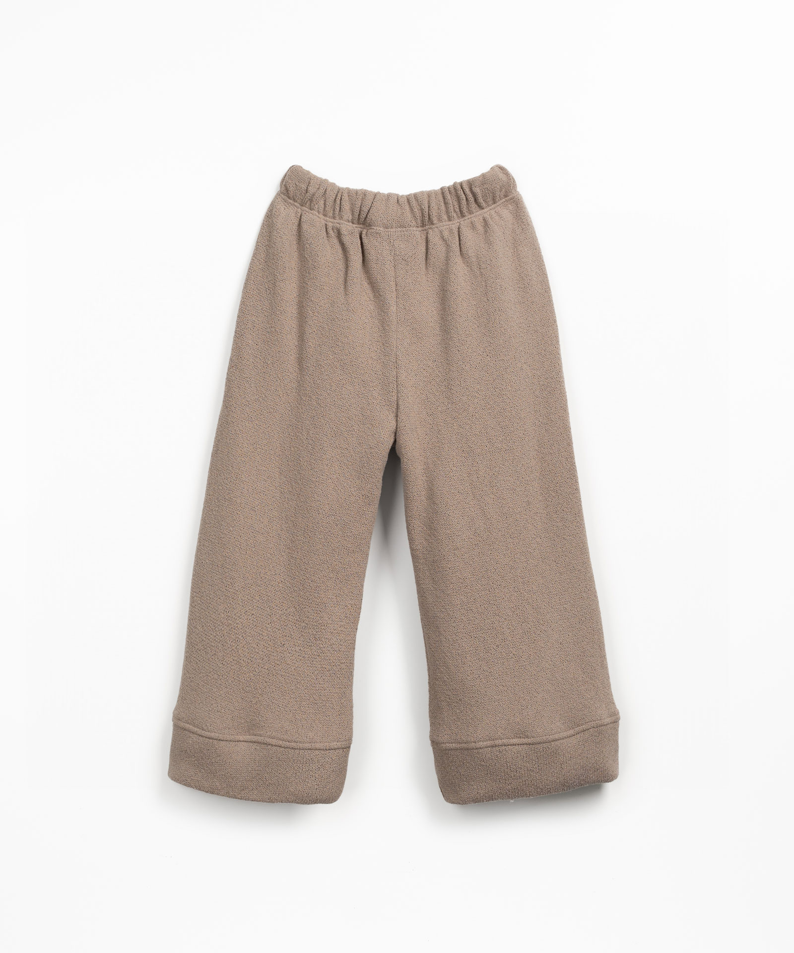Knit trousers in fiber blend