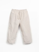 Corduroy trousers in fiber blend
