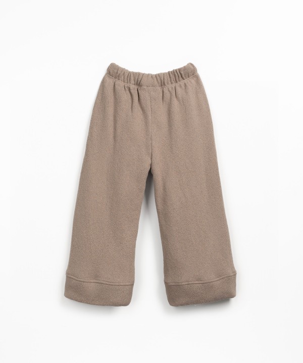 Pantaloni in maglia con miscela di fibre