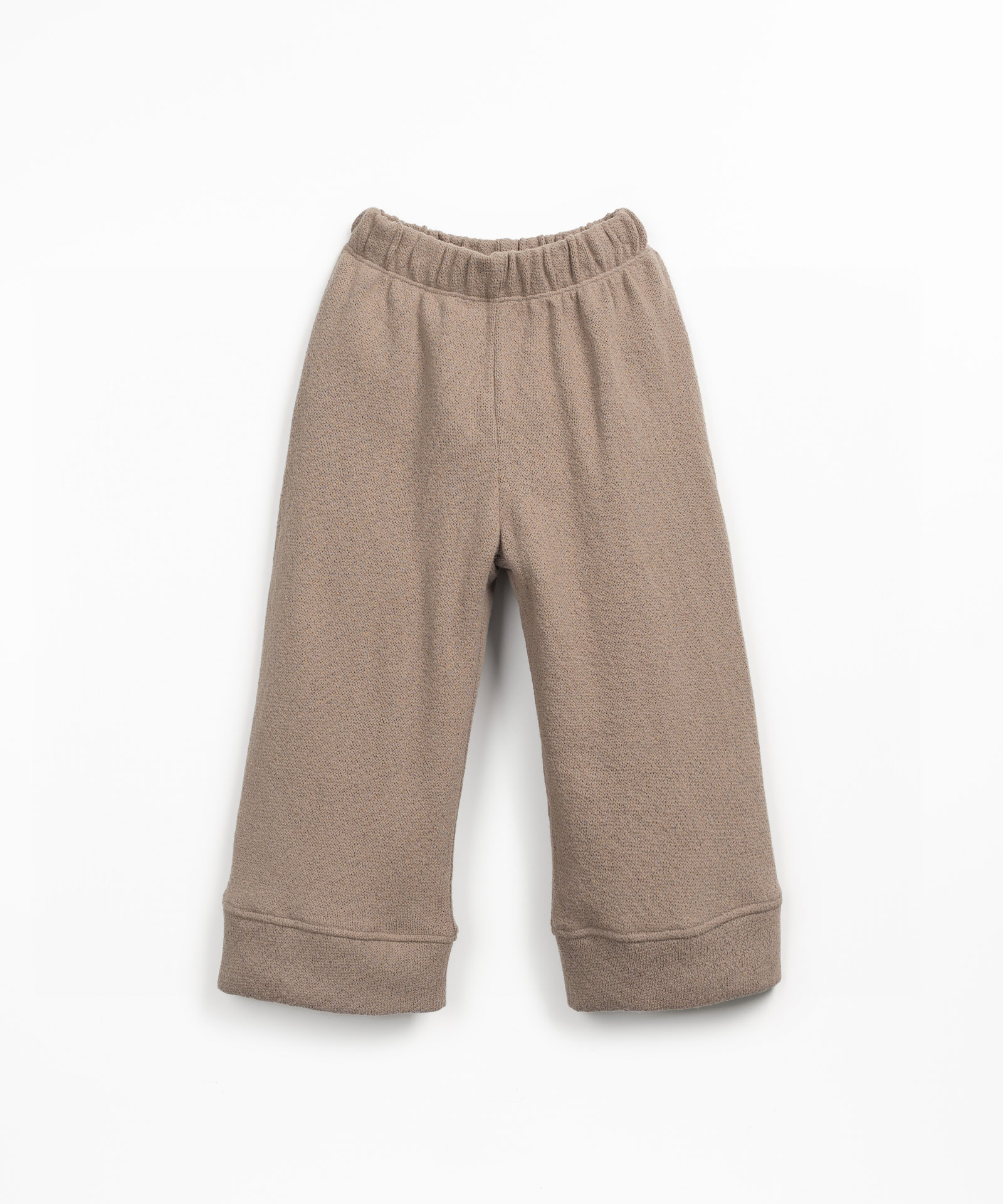 Knit trousers in fiber blend