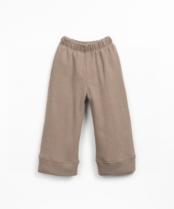 Pantaloni in maglia con miscela di fibre