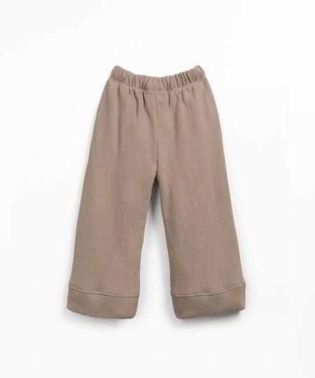 Pantaloni in maglia con miscela di fibre