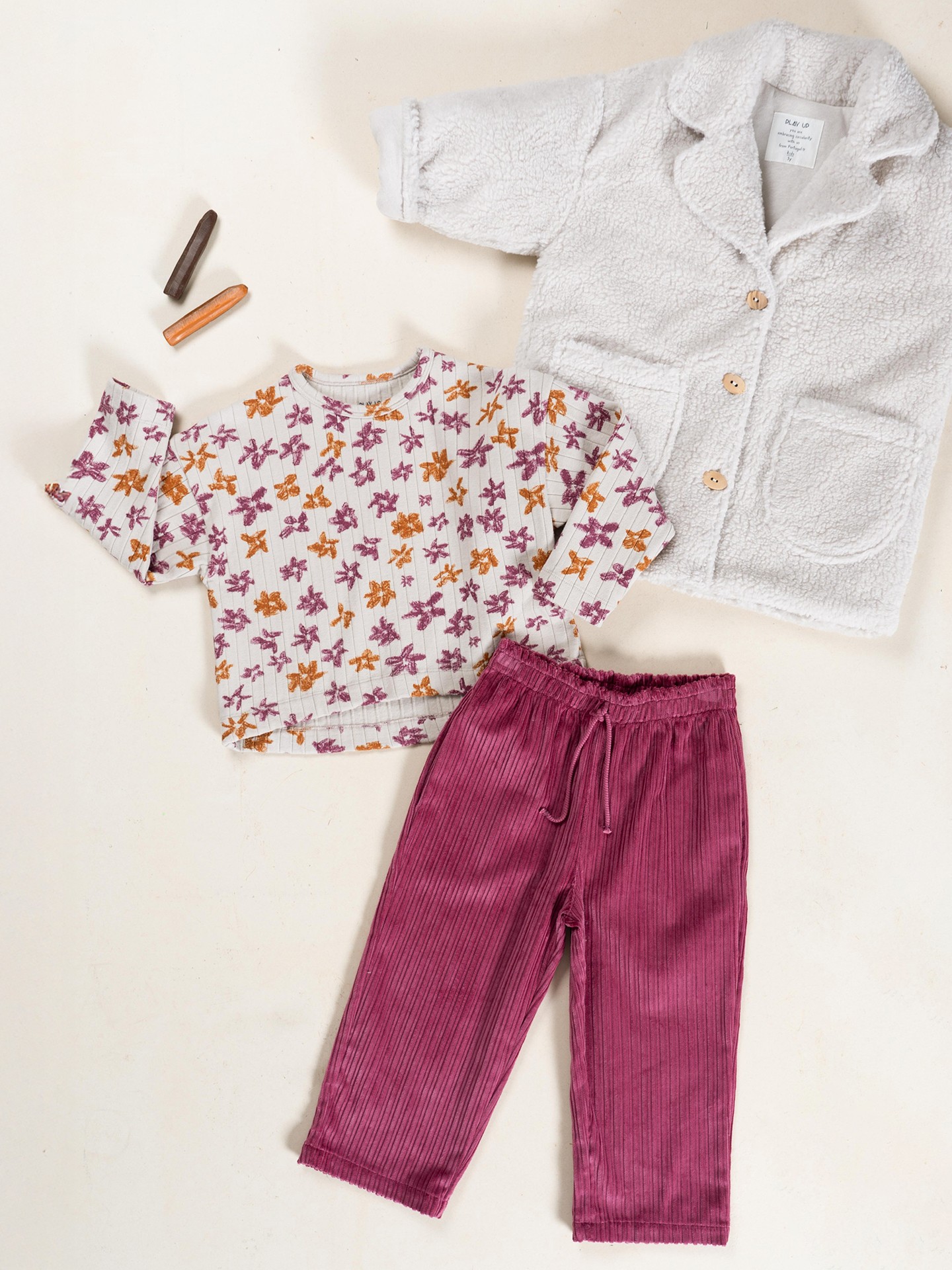 Pantalón de pana en mezcla de fibras