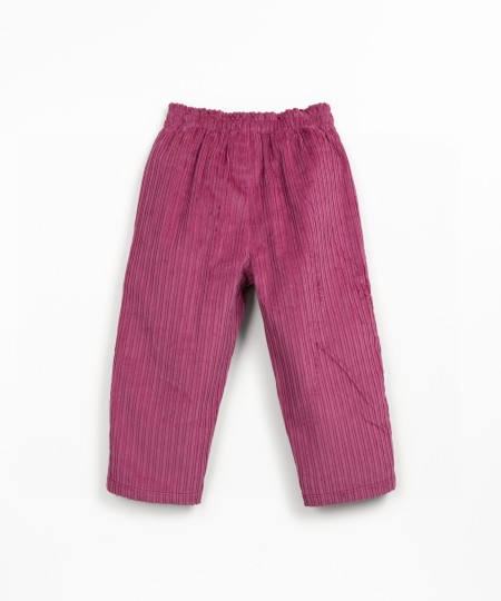 Corduroy trousers in blended fibres