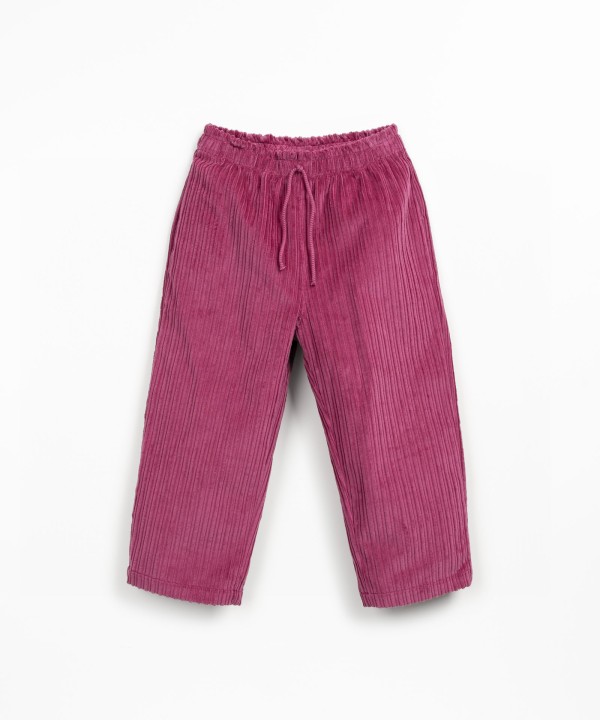 Corduroy trousers in blended fibres