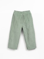 Corduroy trousers in fiber blend