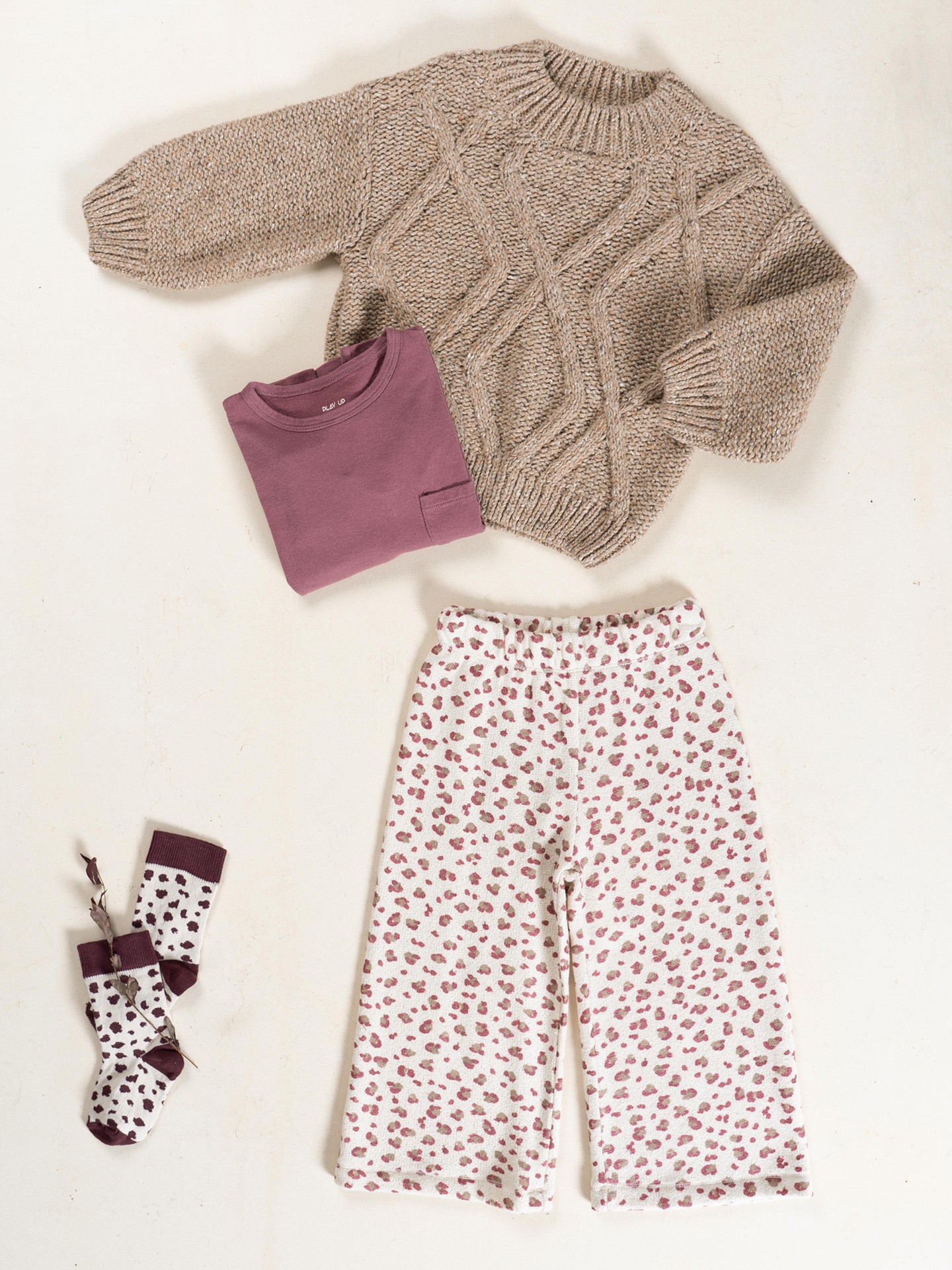 Pantalon en maille imprim?