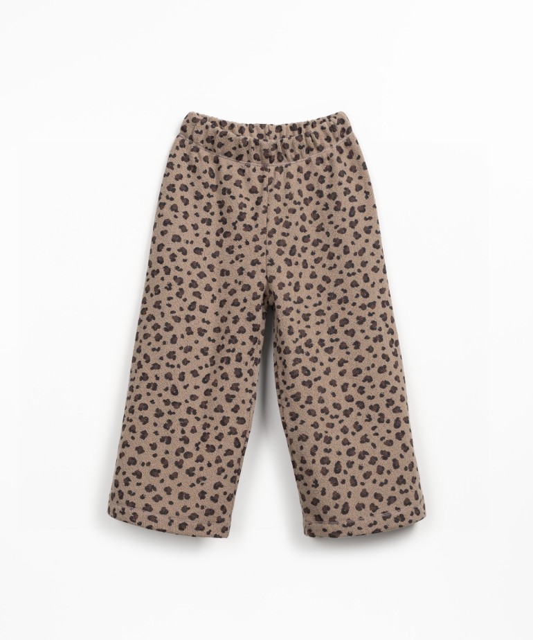 Pantaln de punto con estampado
