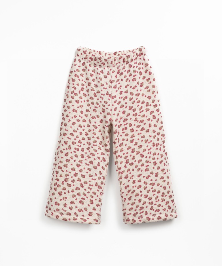 Pantaln de punto con estampado