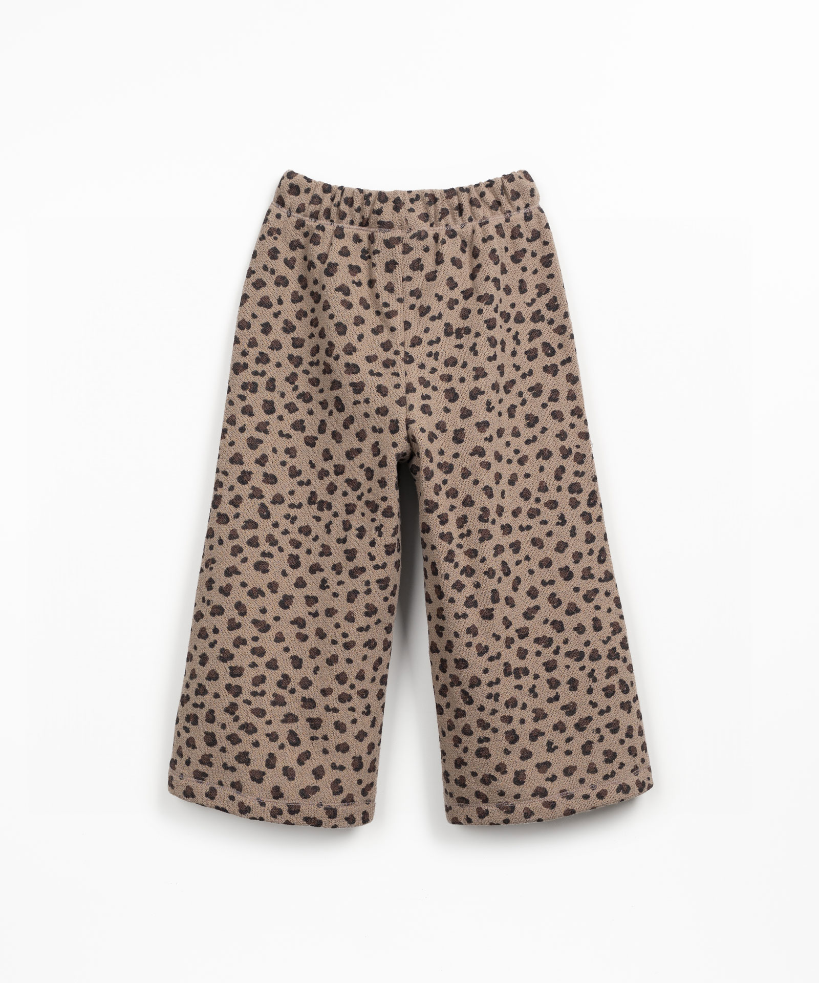 Knit trousers with print