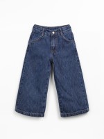 Cotton denim trousers