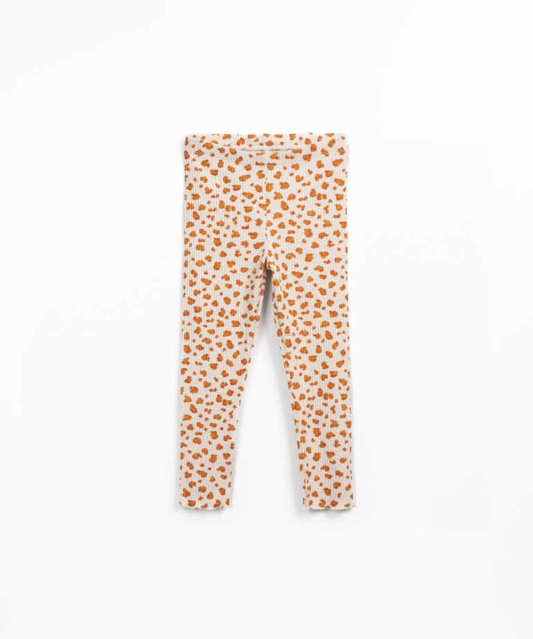 Leggings with animal print