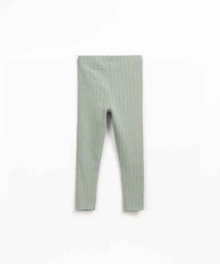 Leggings in maglia a coste