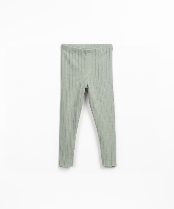 Leggings en maille c�tel�e