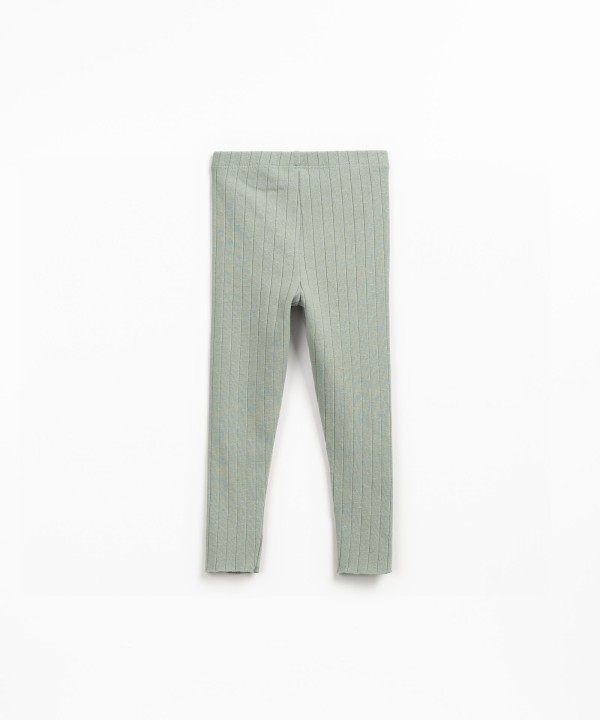 Leggings en maille c�tel�e