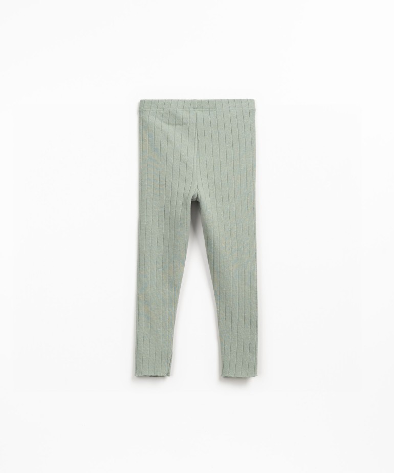 Leggings in maglia a coste