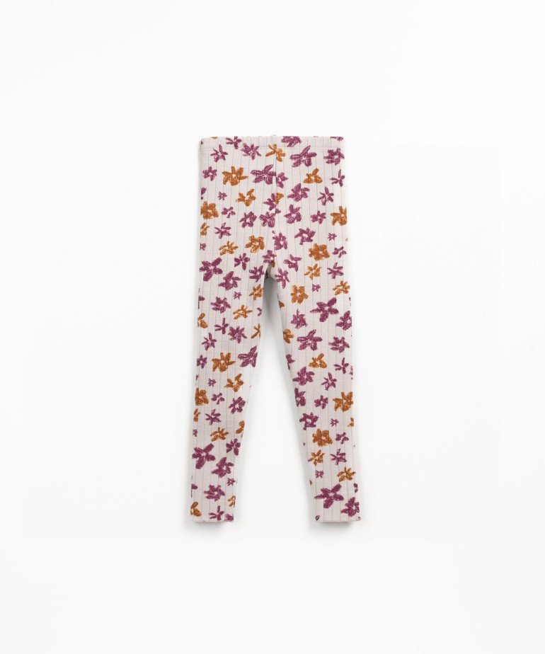 Leggings in maglia con misto fibre