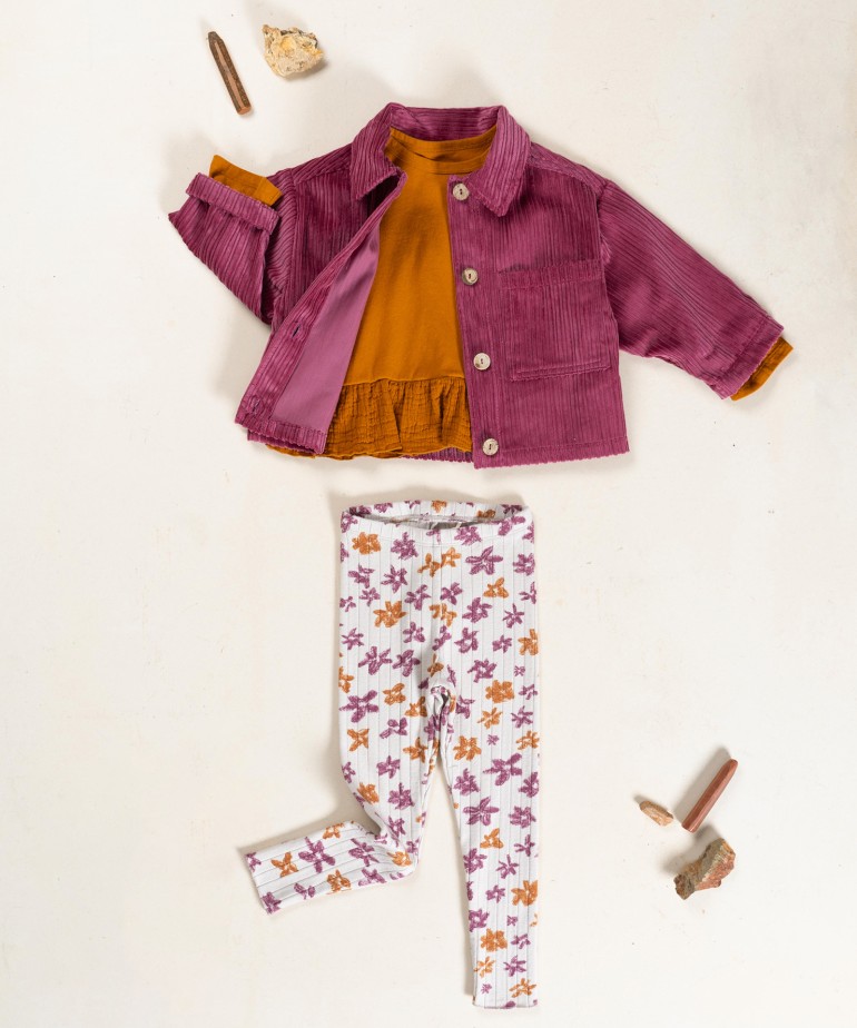 Leggings in maglia con misto fibre