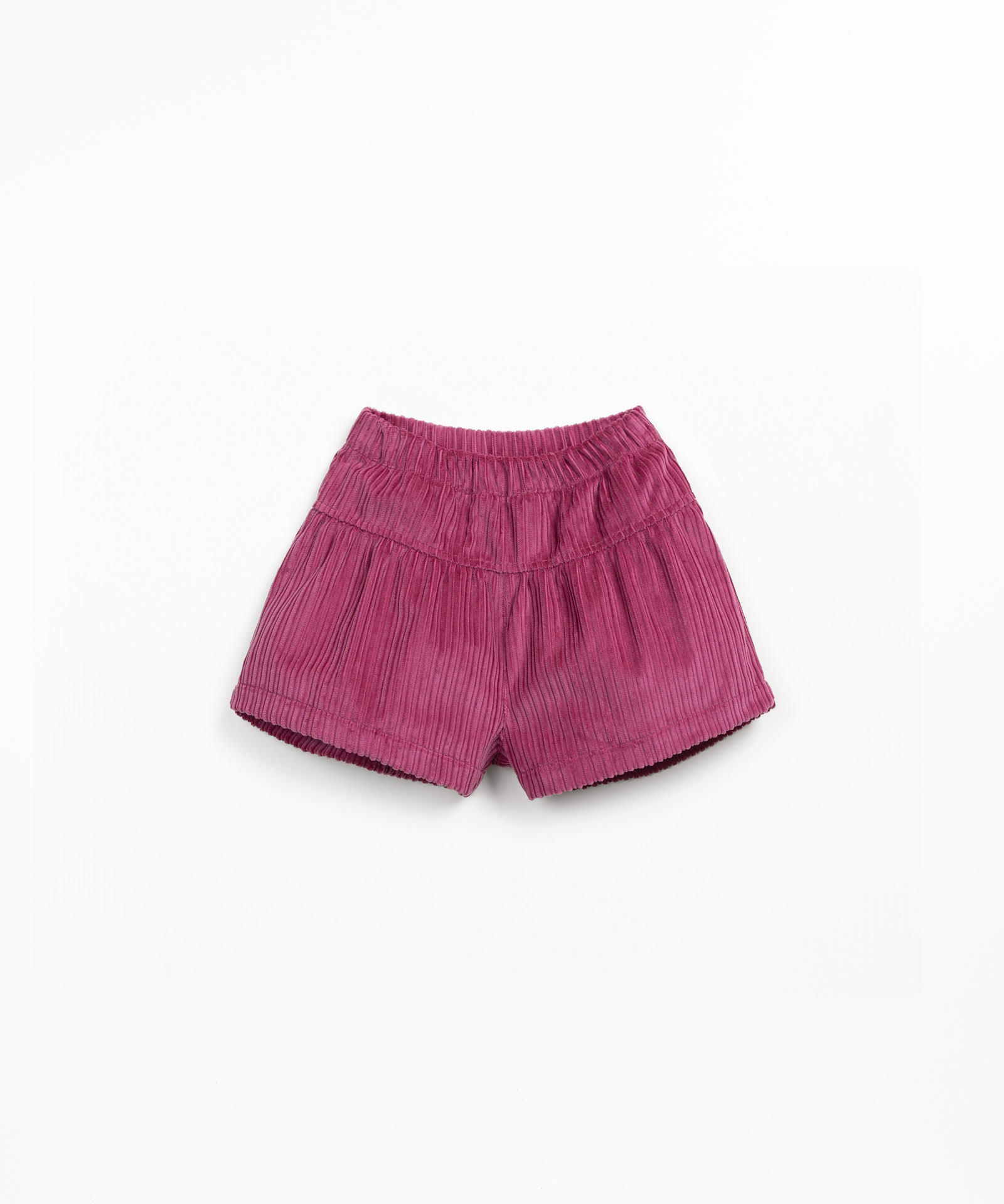 Corduroy shorts with a blend of recycled cotton and cotton