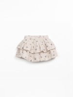 Cotton ruffled skirt