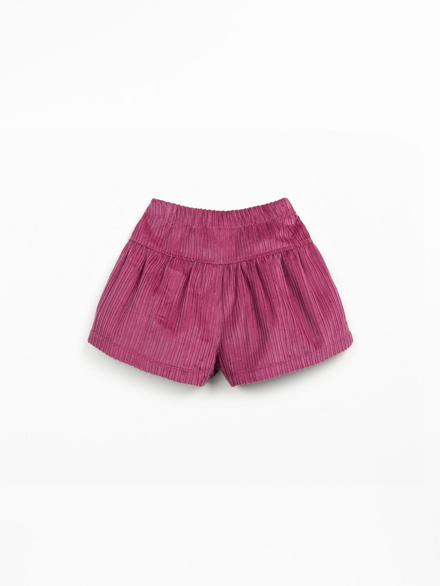 Calção em bombazine com mistura de algodão reciclado e algodão