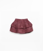 Gonna pantaloncino con stampa