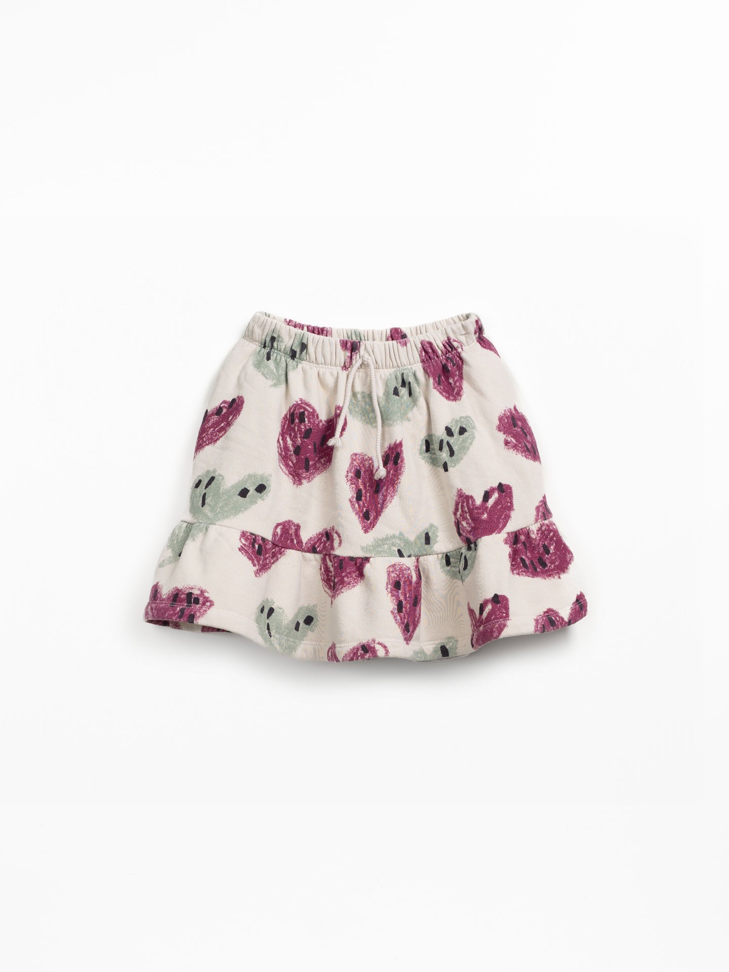 Skirt with heart print