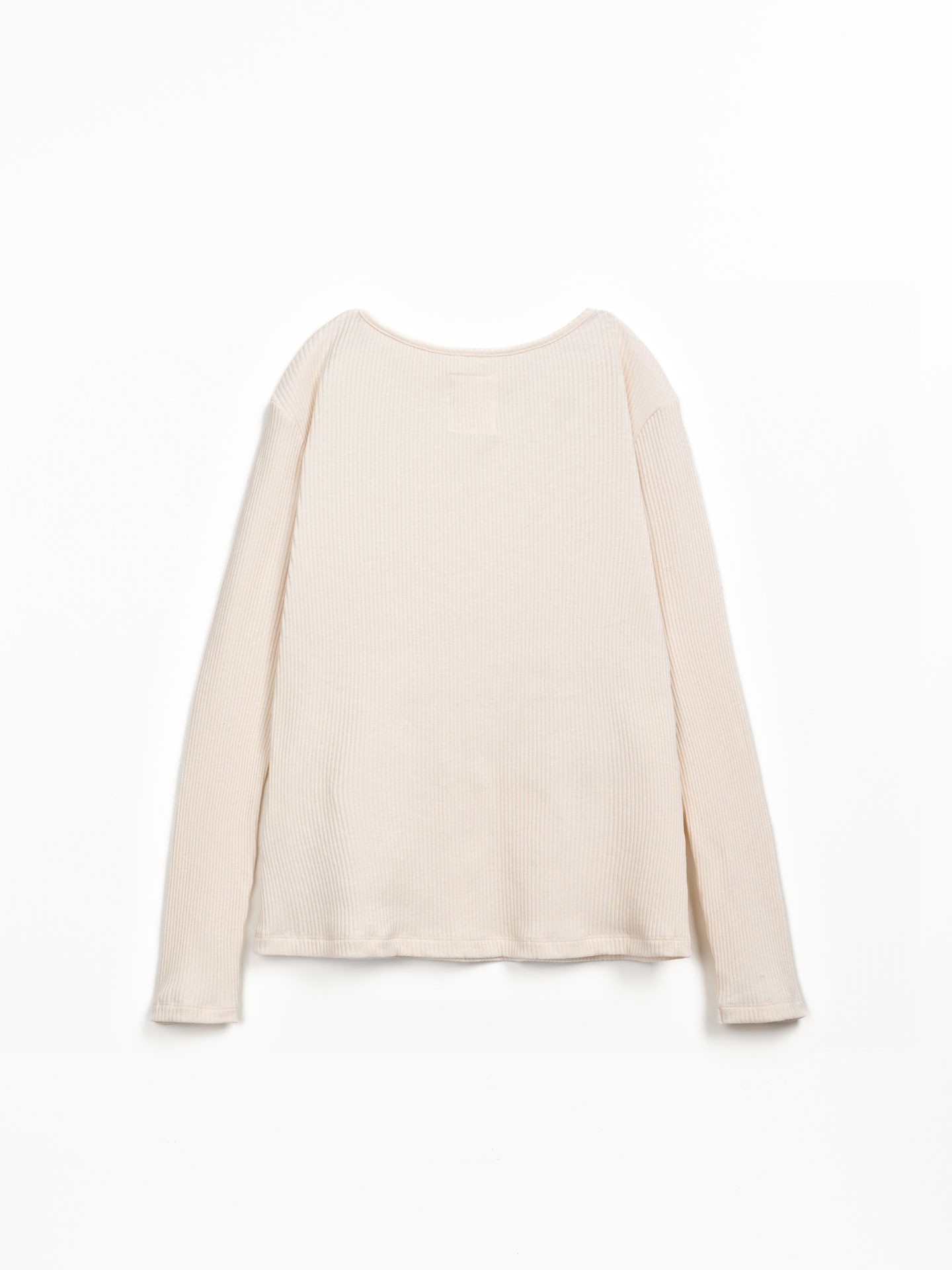 T-shirt in maglia con fibre naturali