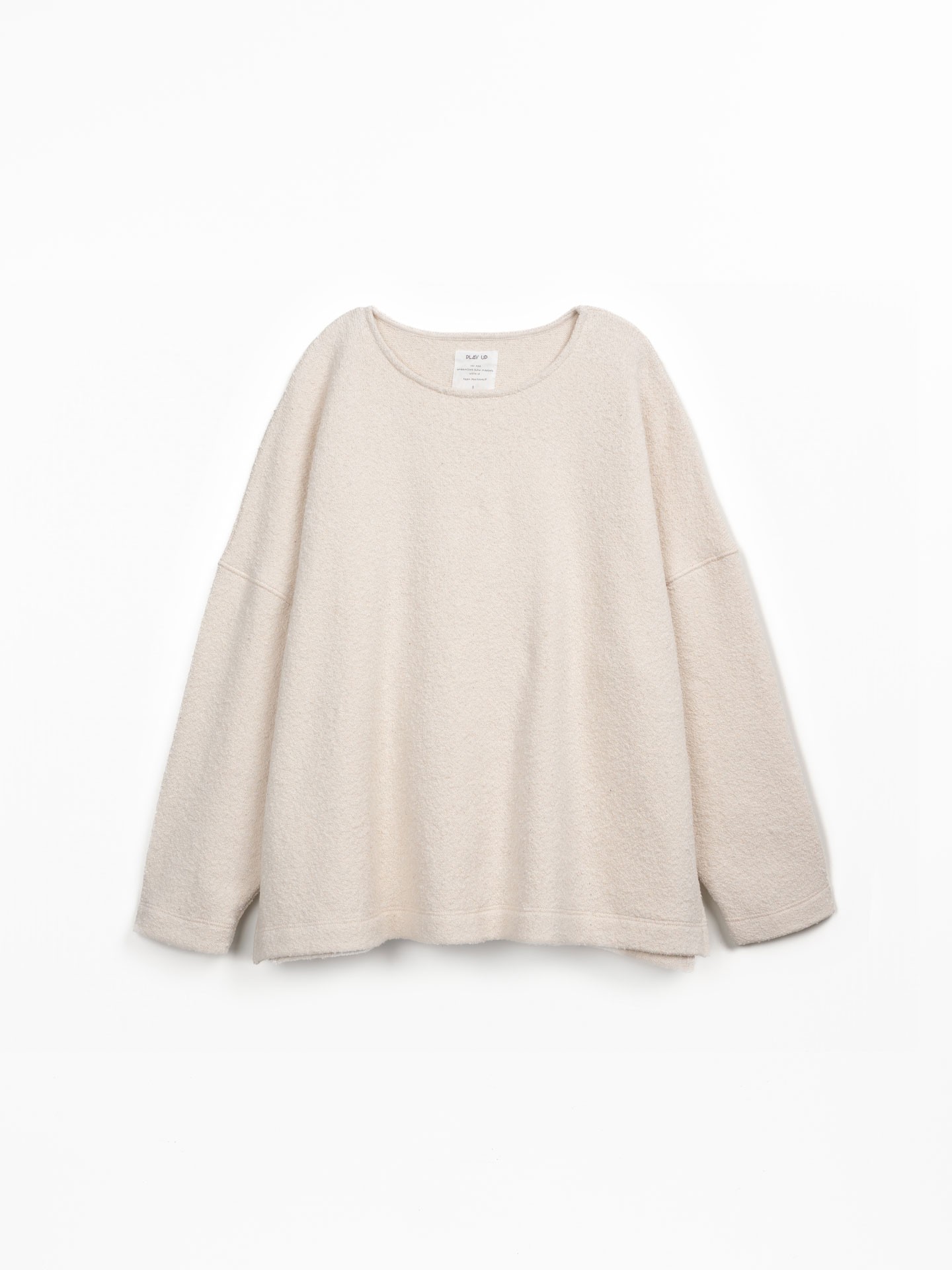 T-shirt in maglia con misto cotone biologico e cotone rigenerativo