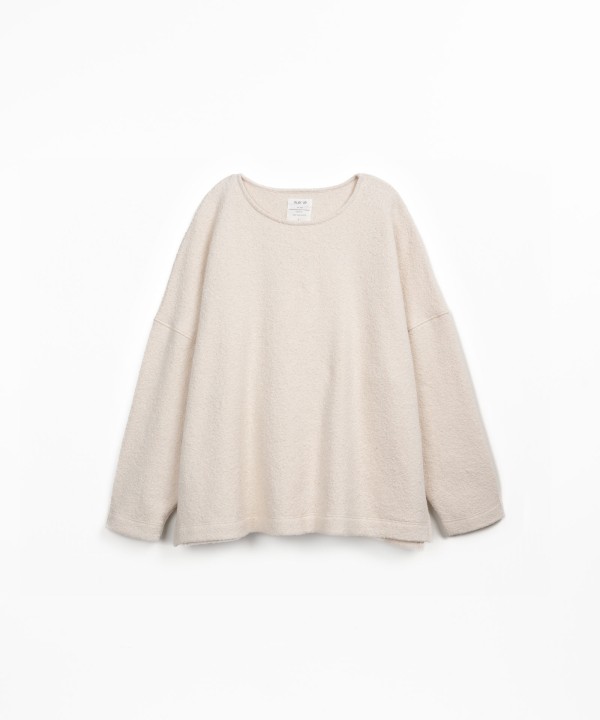 Knitted T-shirt with organic and regenerative cotton blend