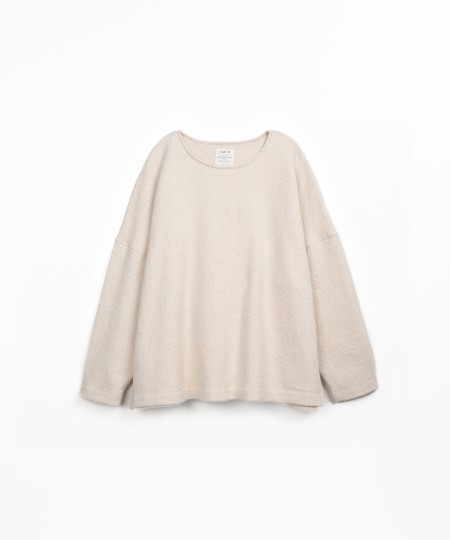 T-shirt en maille avec mélange de coton biologique et de coton régénératif