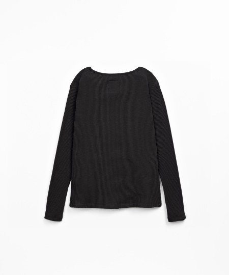 Camiseta de punto con fibras naturales