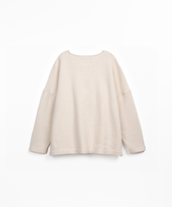 Knitted T-shirt with organic and regenerative cotton blend